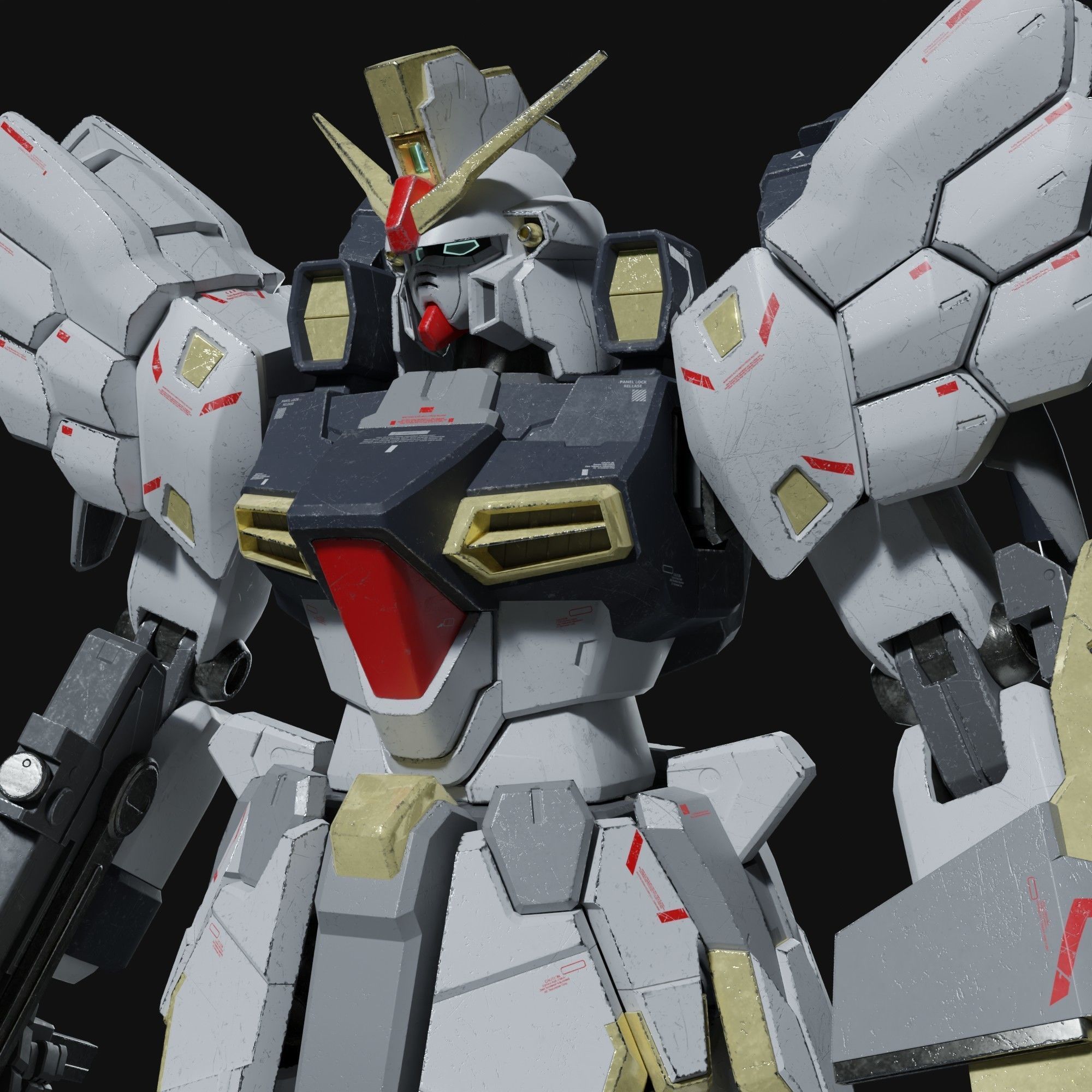 Sandrock gundam ka ver 3D model_8