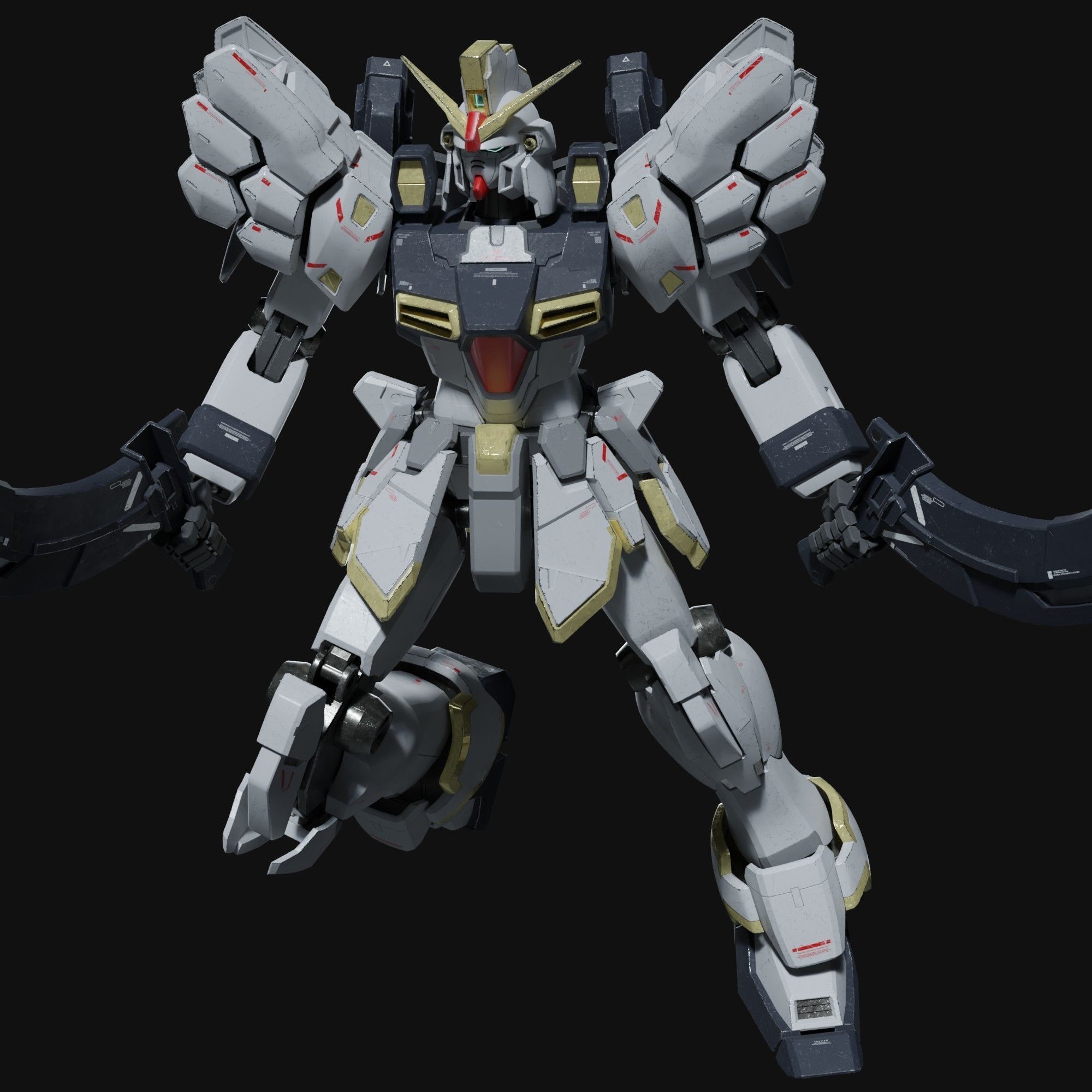 Sandrock gundam ka ver 3D model_12