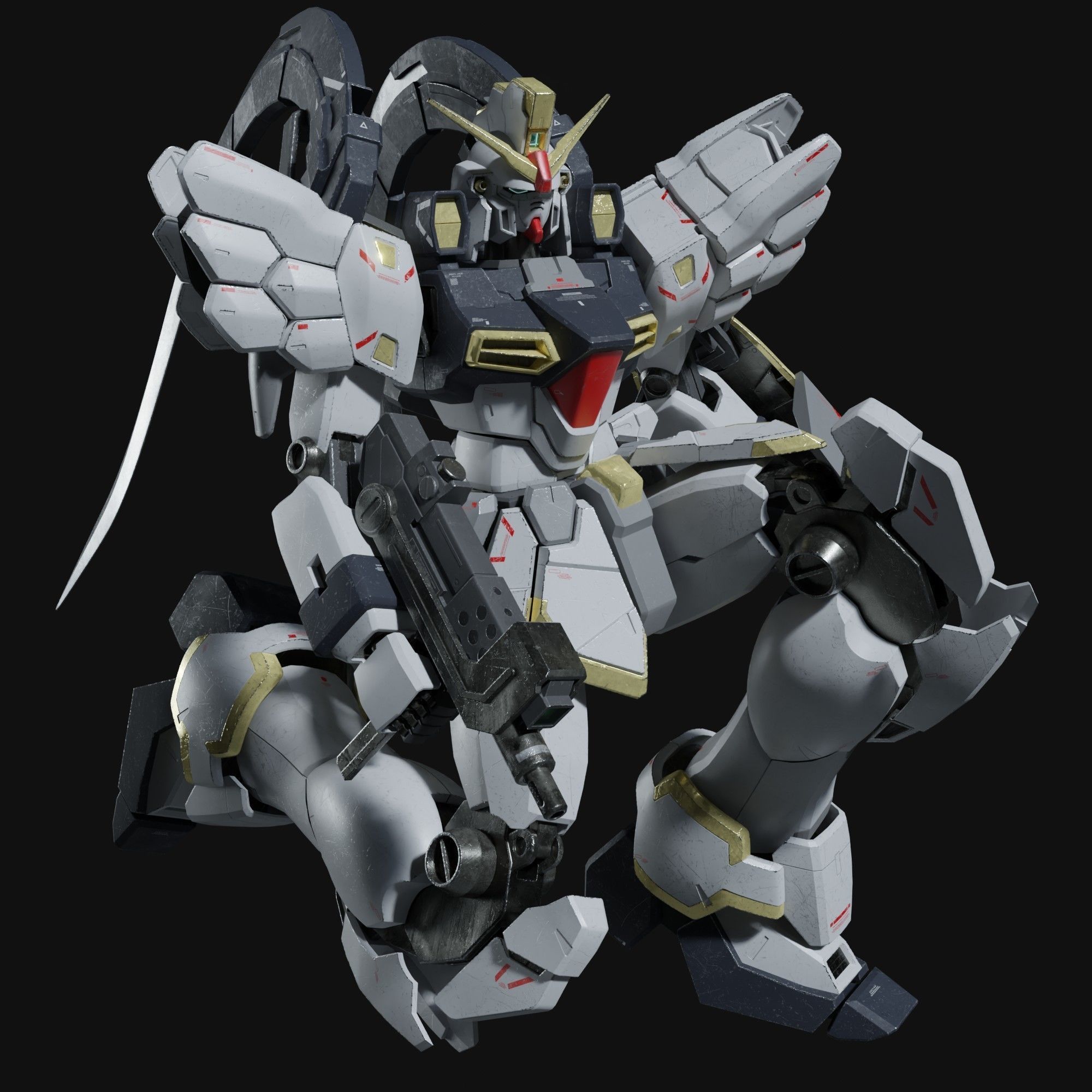 Sandrock gundam ka ver 3D model_15