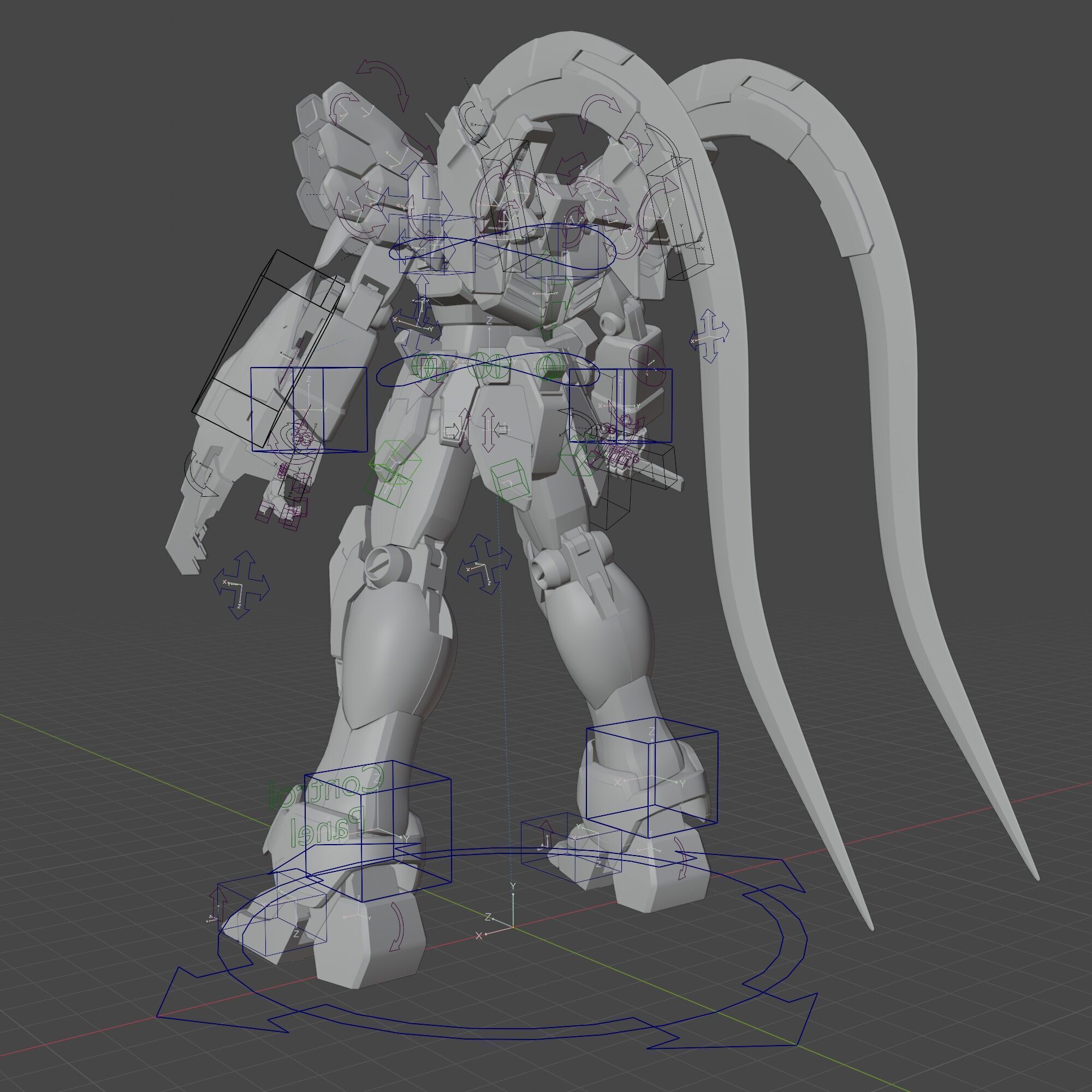 Sandrock gundam ka ver 3D model_26