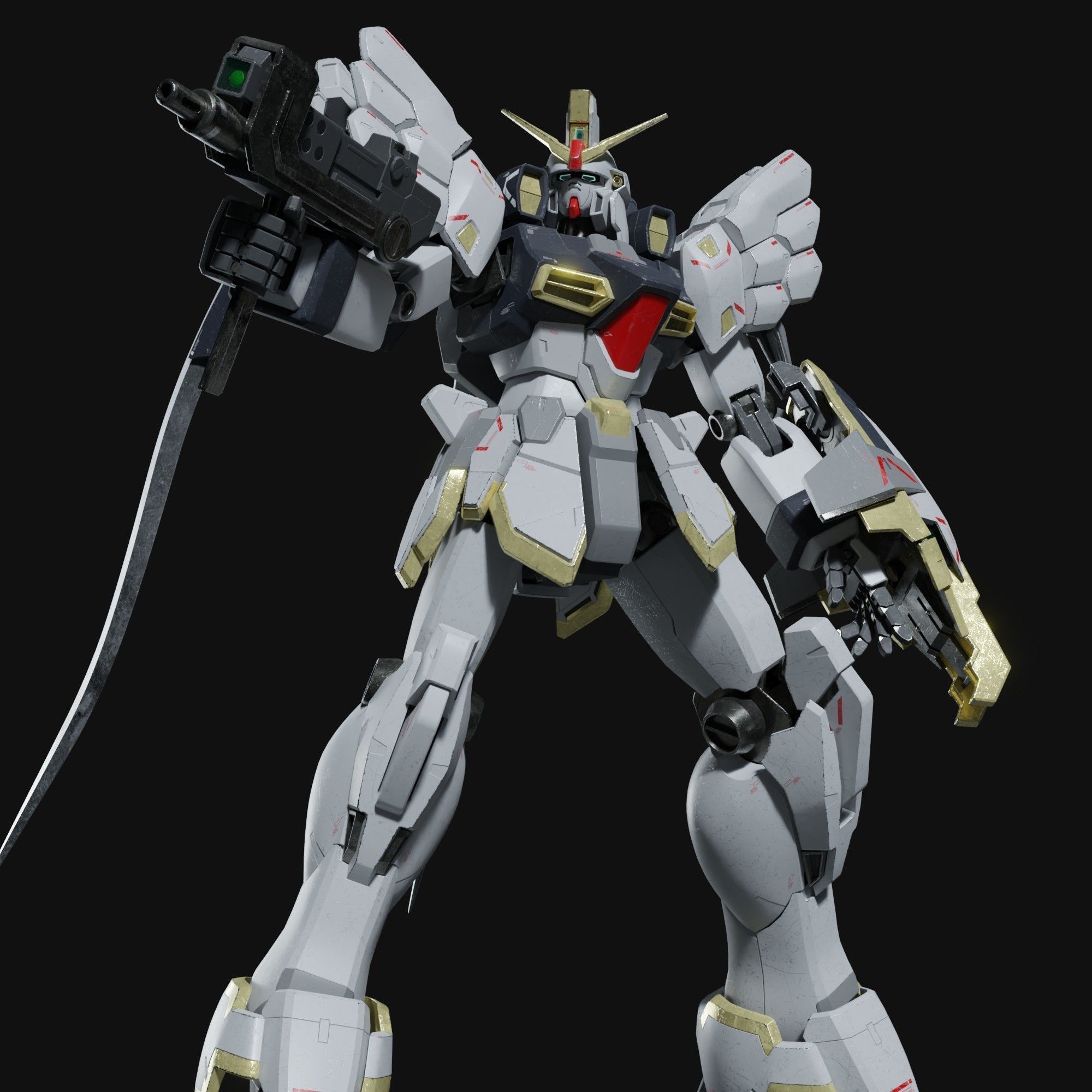 Sandrock gundam ka ver 3D model_19
