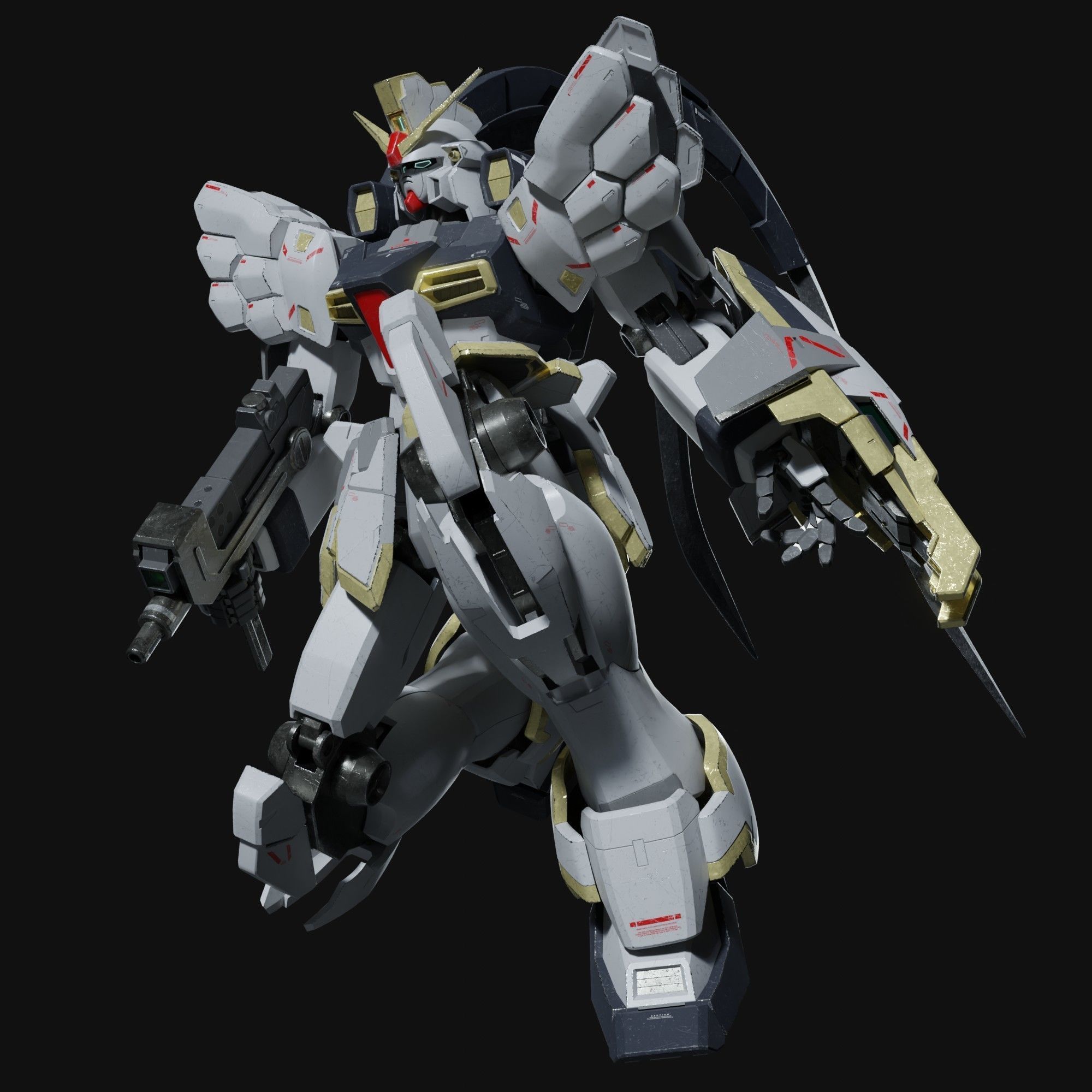Sandrock gundam ka ver 3D model_17