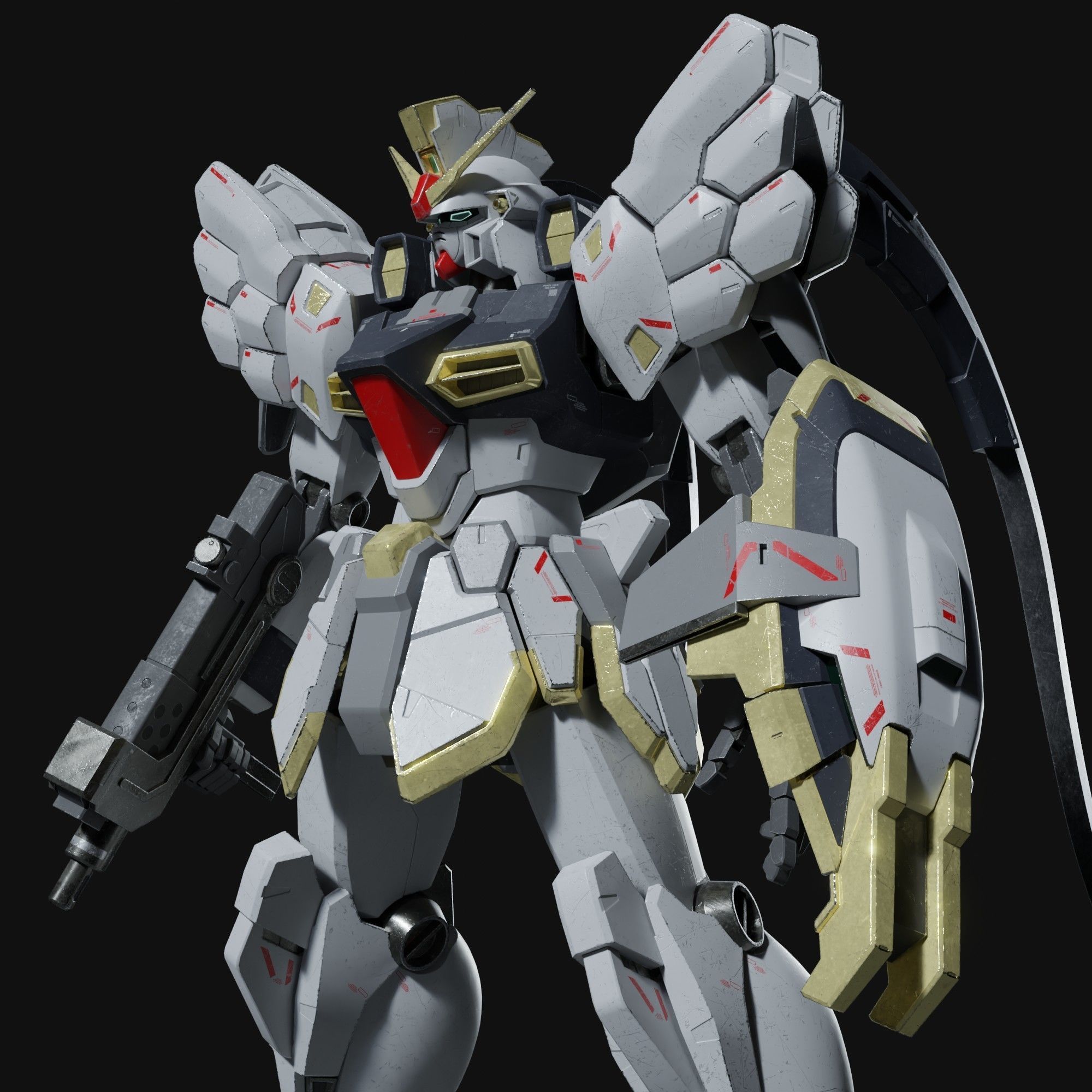 Sandrock gundam ka ver 3D model_5