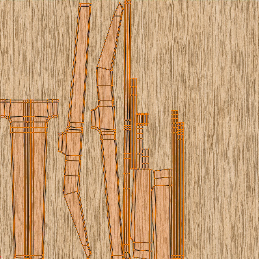 Dining Table Set 3D model_16