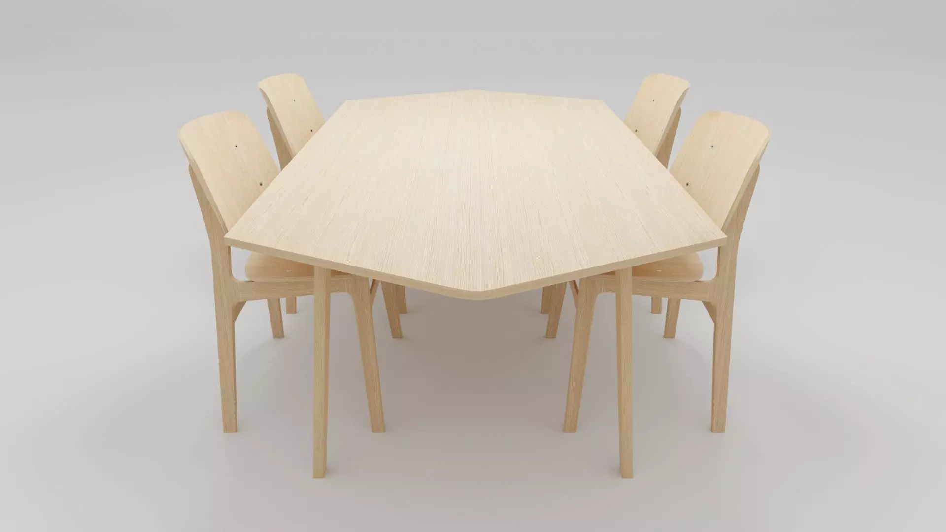 Dining Table Set 3D model_0