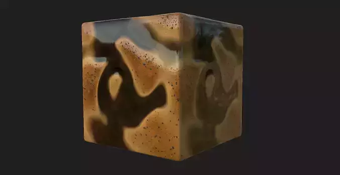 Seamless Coffee PBR material Texture