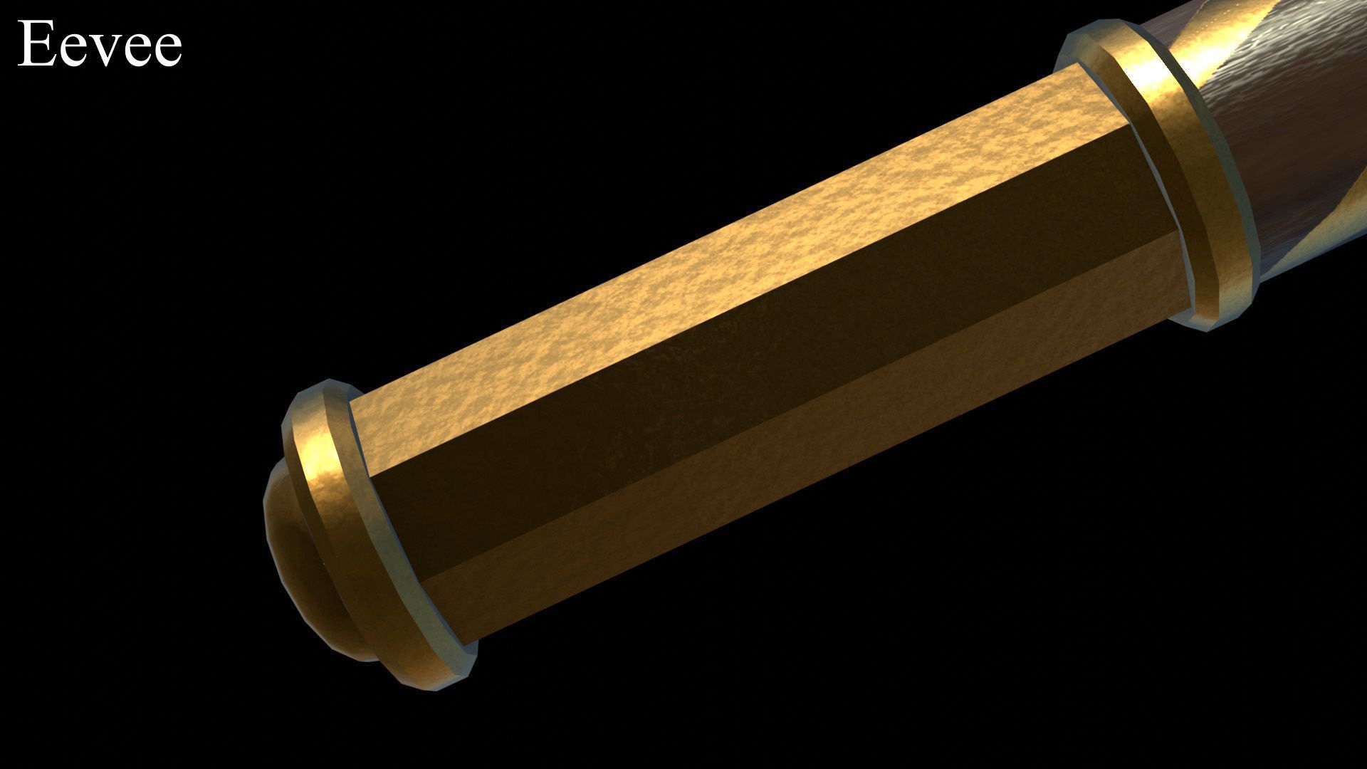 Cossack Ceremonial Mace Bulava Low-poly 3D model_13