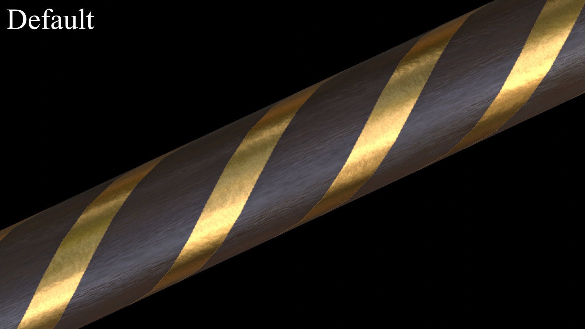 Cossack Ceremonial Mace Bulava Low-poly 3D model_9