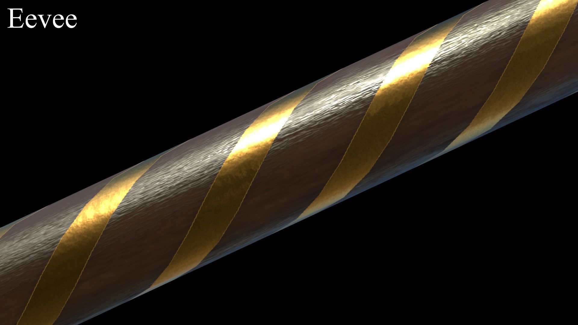 Cossack Ceremonial Mace Bulava Low-poly 3D model_10