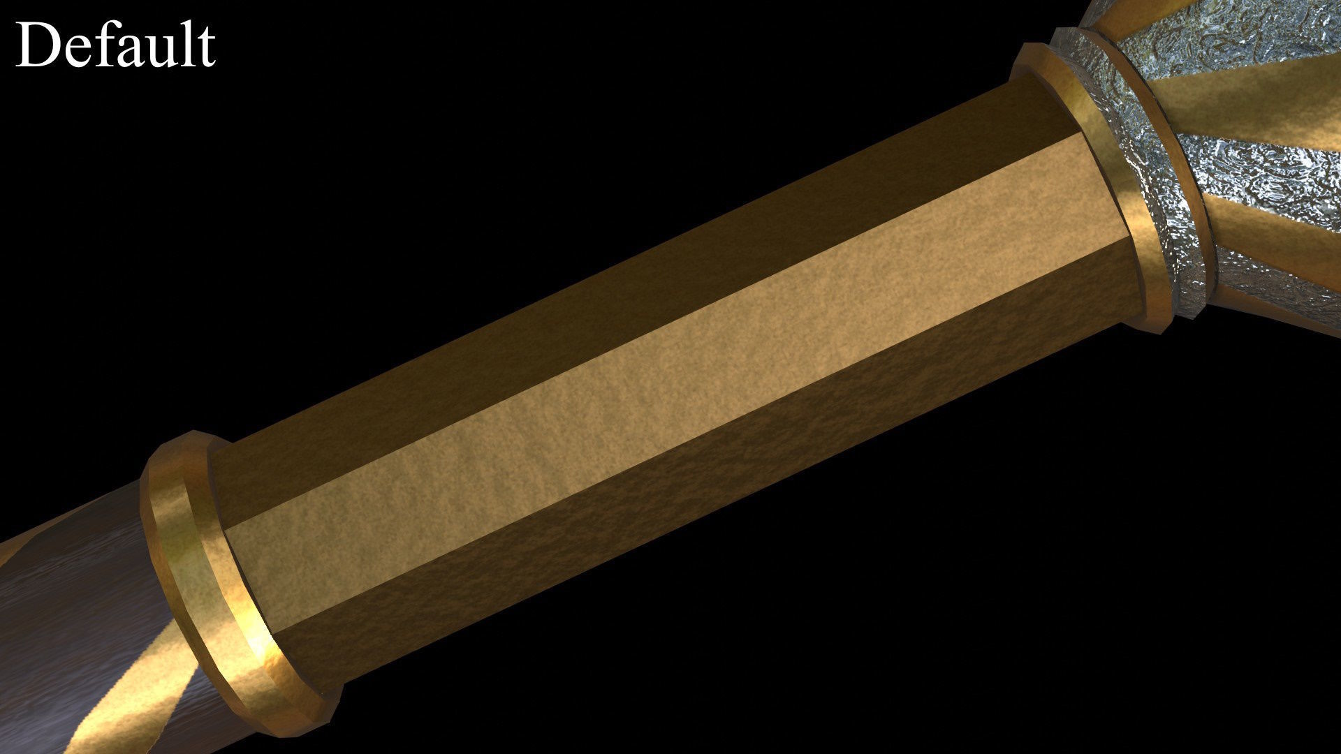 Cossack Ceremonial Mace Bulava Low-poly 3D model_6