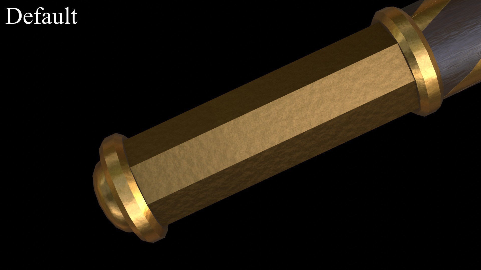 Cossack Ceremonial Mace Bulava Low-poly 3D model_12