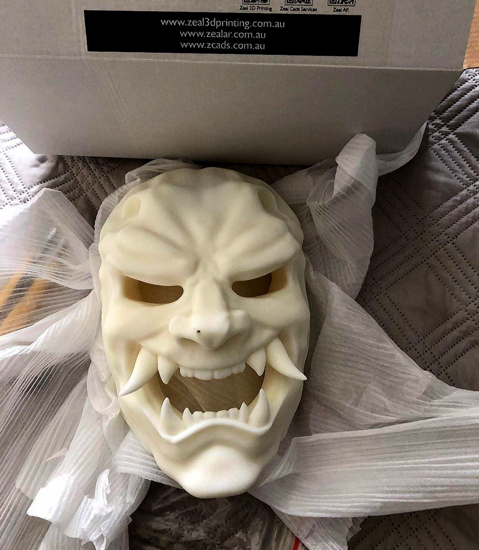 Oni Mask       Traditional Japanese Demon Mask Wearable 3D Print Free 3D print model_5