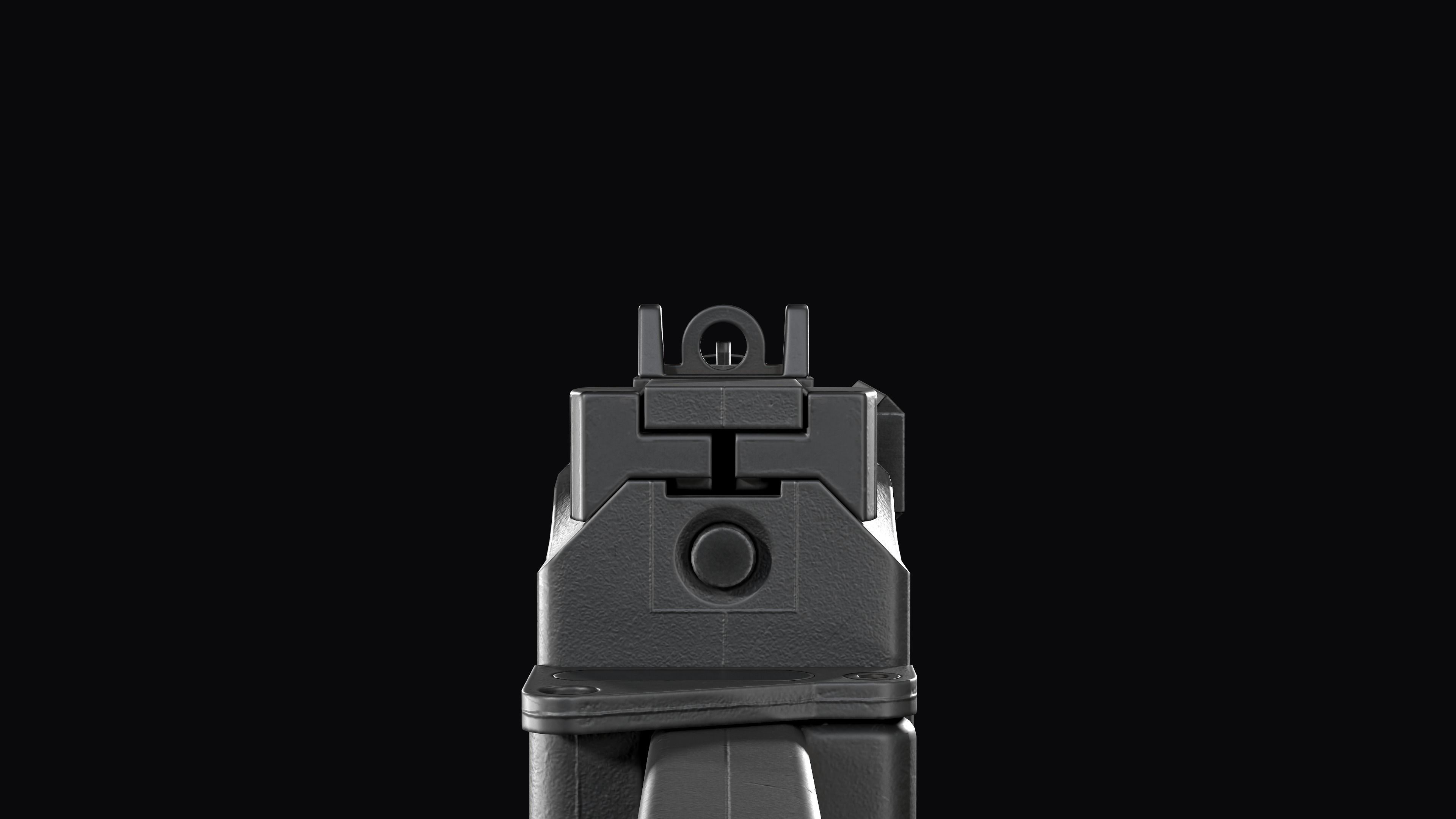 Tactical Modular  SMG Brugger and Thomet MP9 Low-poly 3D model_28