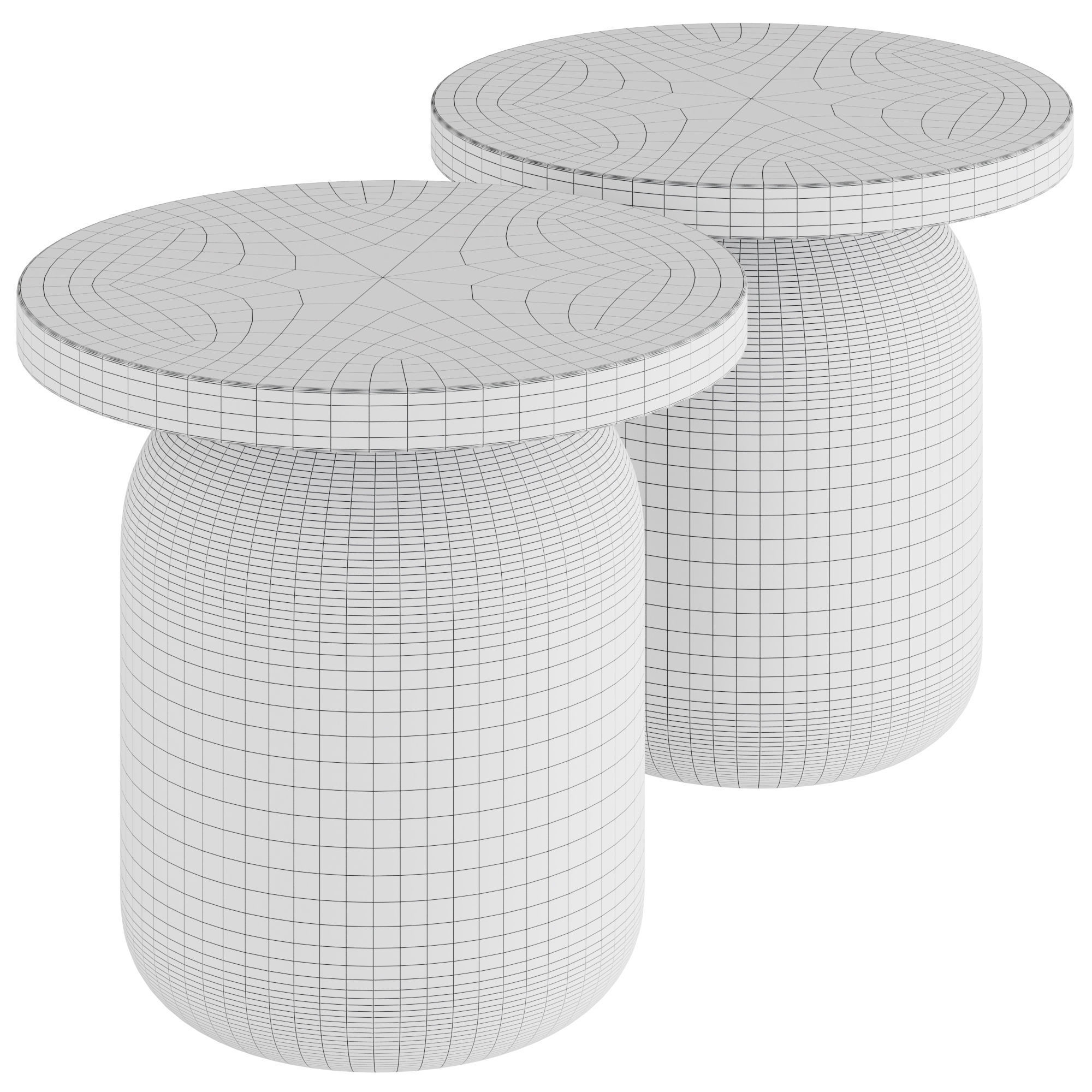 Serralunga table 3D model_2