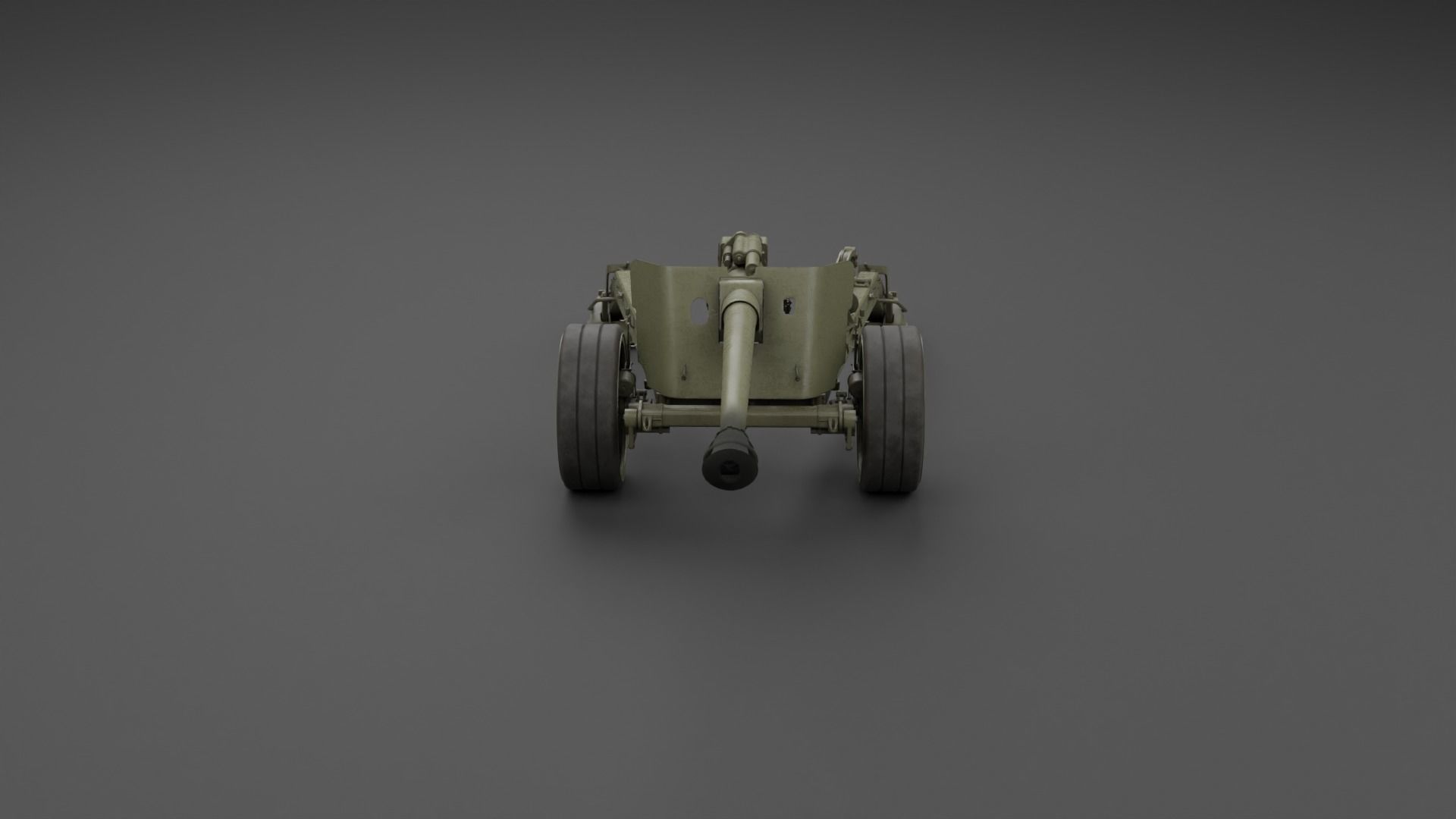 T8 105mm Anti Tank Gun Low-poly 3D model_20