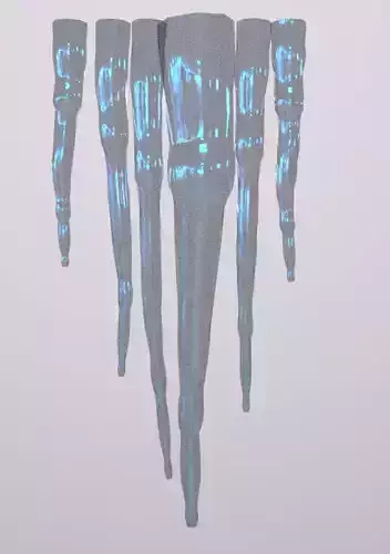 Ice Hanging Low-poly 3D model