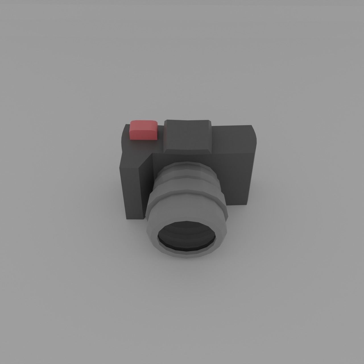 Low Poly Camera Low-poly 3D model_2