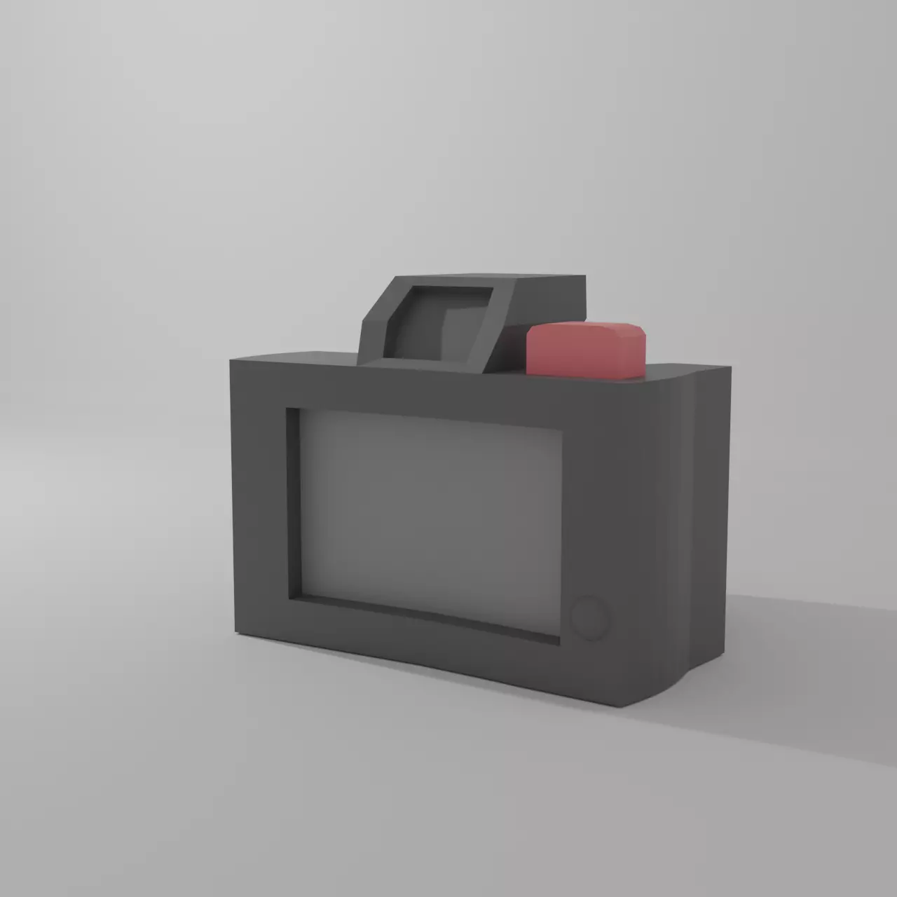 Low Poly Camera Low-poly 3D model_0