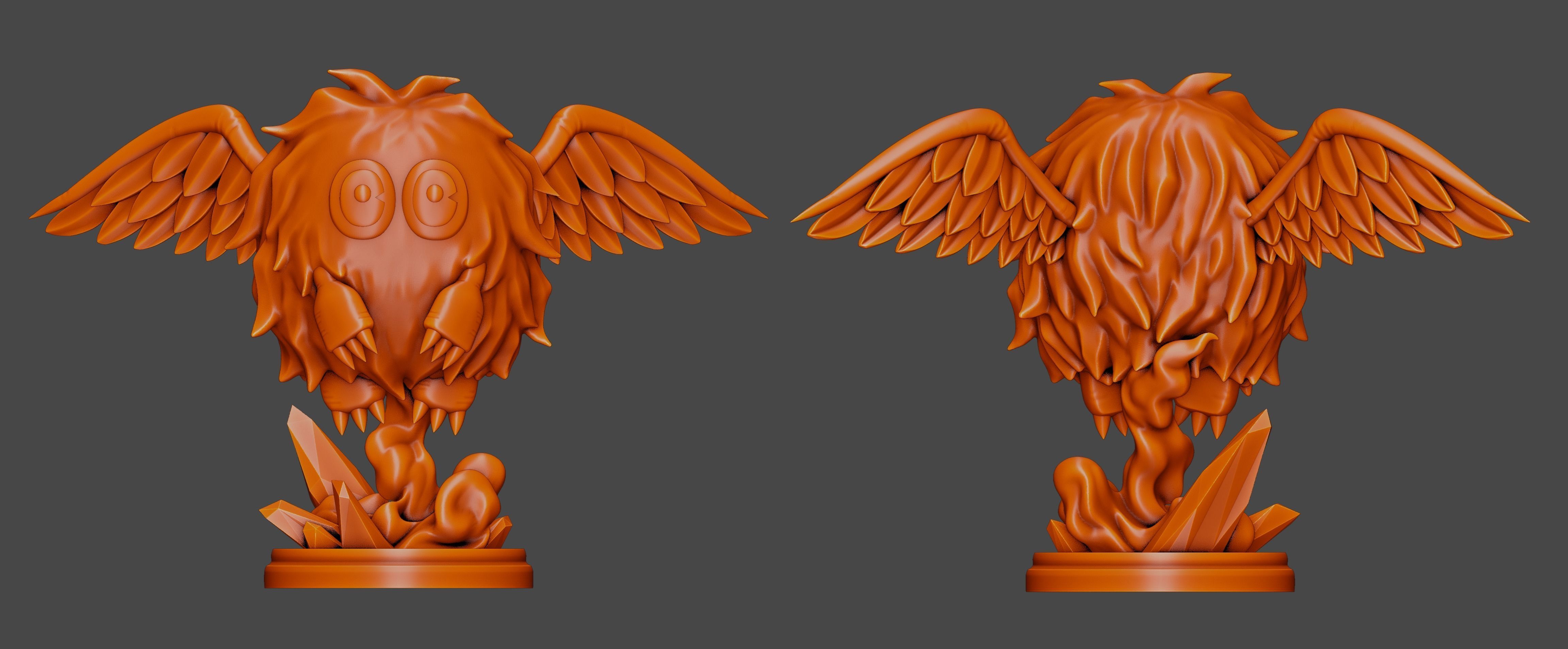 winged kuriboh figure - yugioh 3D print model_6
