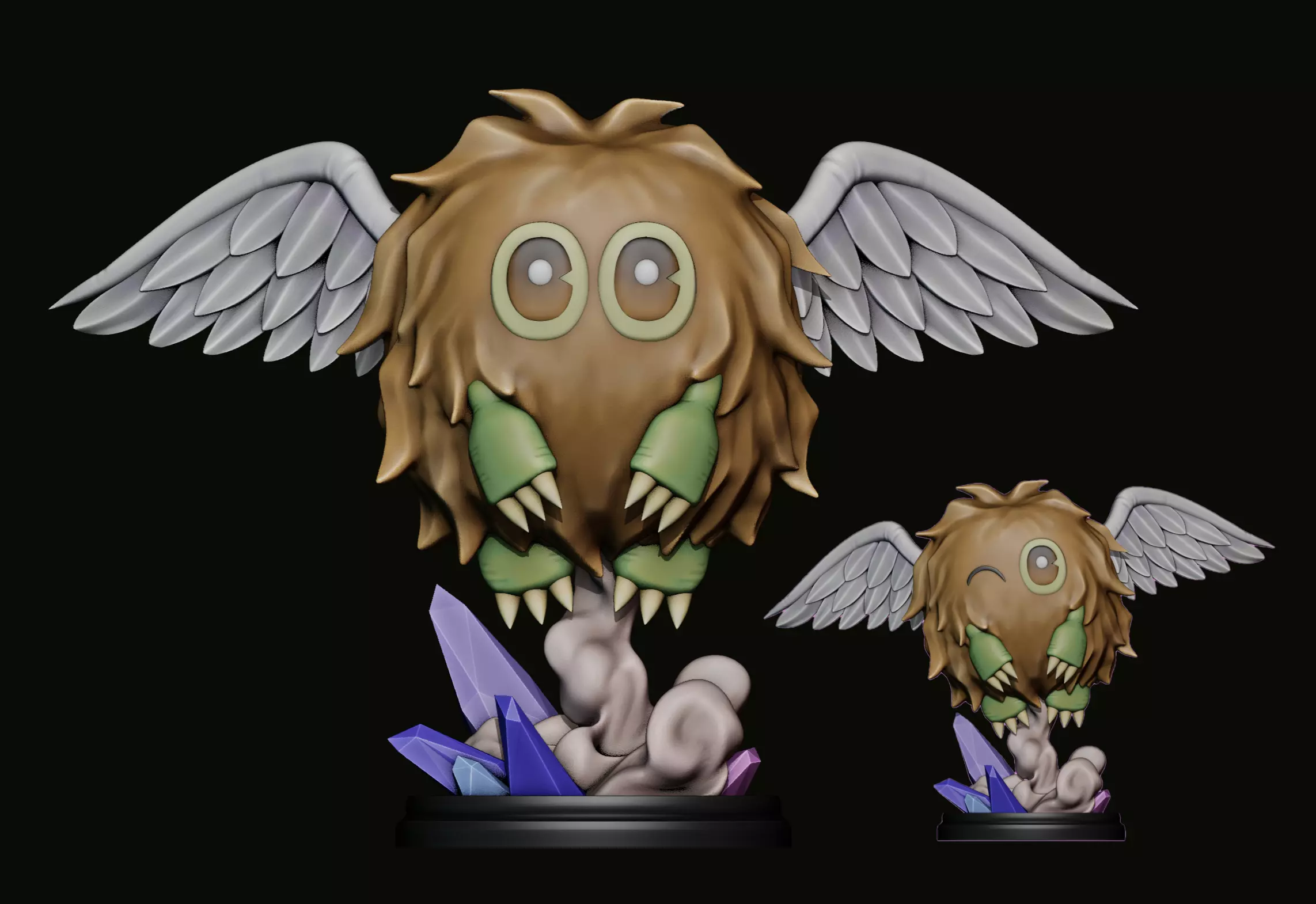 winged kuriboh figure - yugioh 3D print model_0