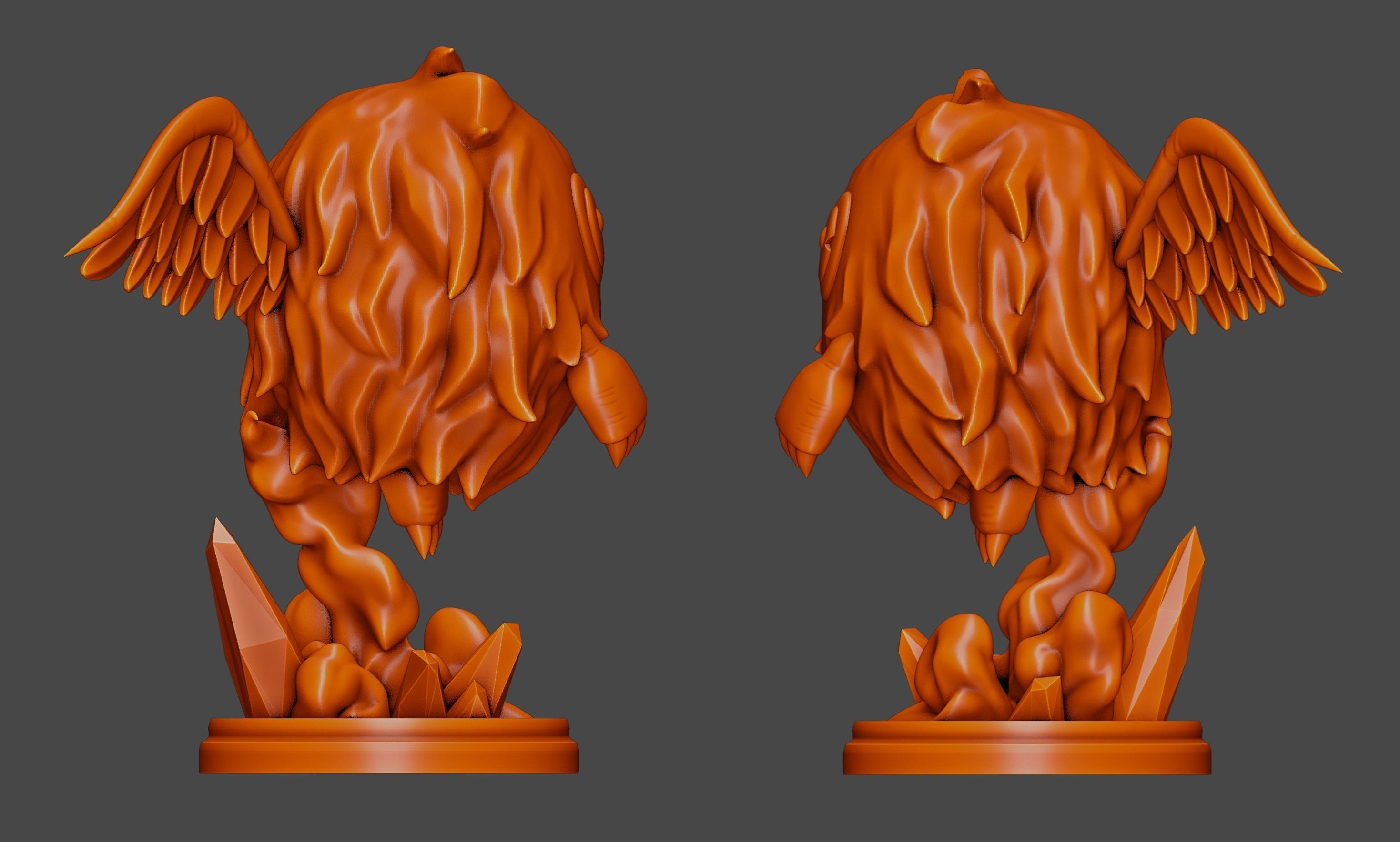 winged kuriboh figure - yugioh 3D print model_7