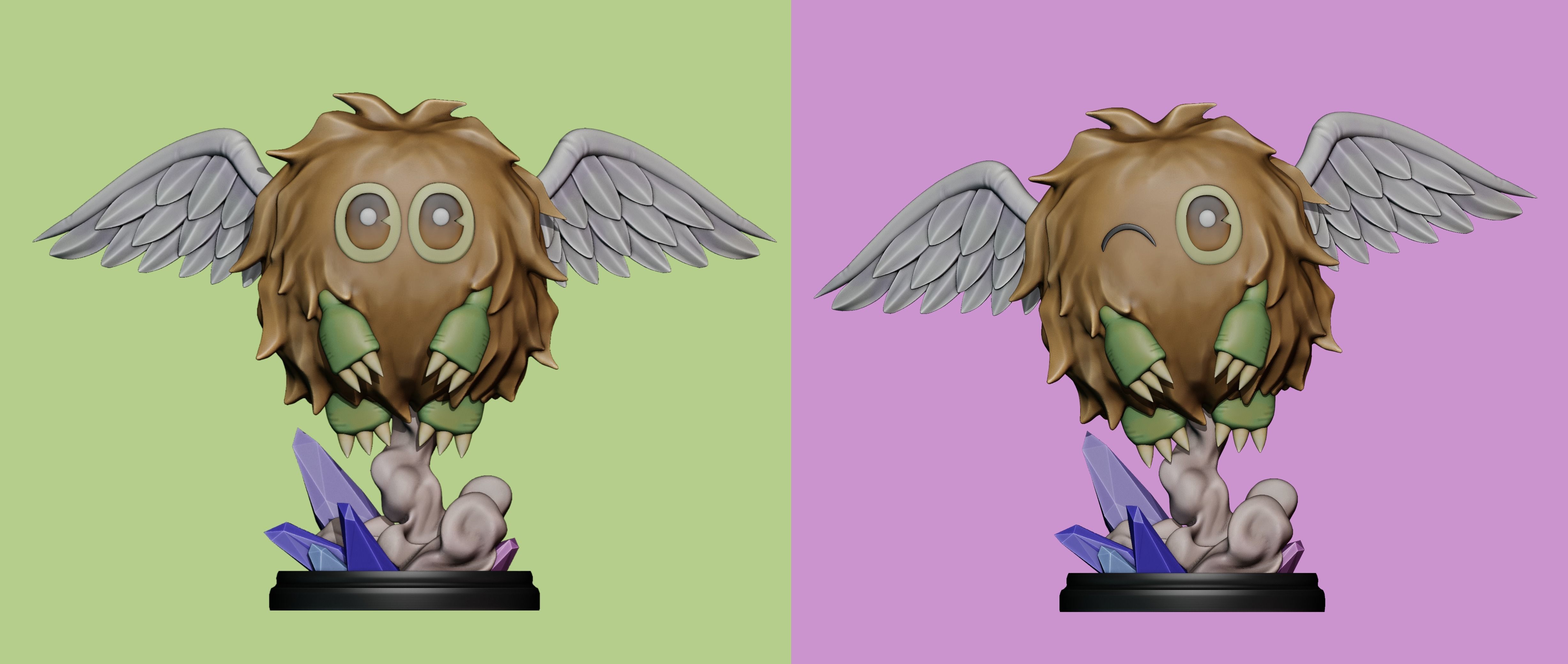 winged kuriboh figure - yugioh 3D print model_5