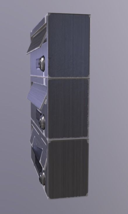 PostMail Box Low-poly 3D model_4