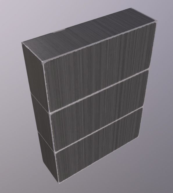 PostMail Box Low-poly 3D model_5