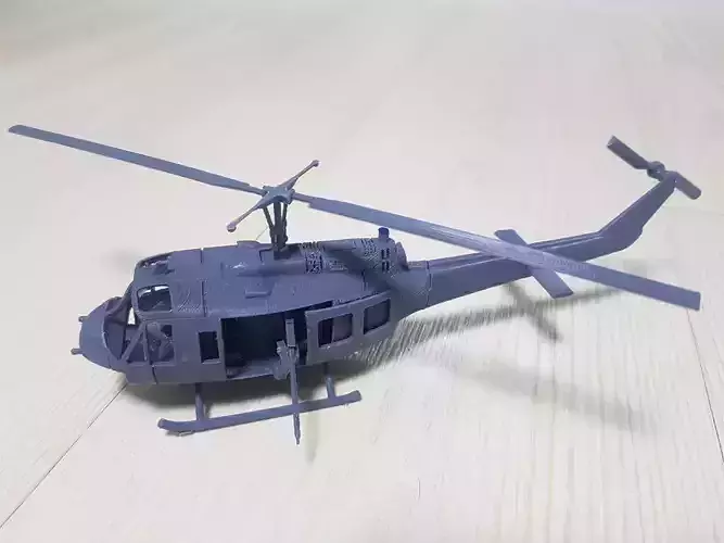  This is a 3D-printed model of a UH-1 