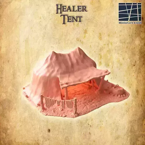 Healer Tent  Tabletop Terrain 28 MM 3D print model