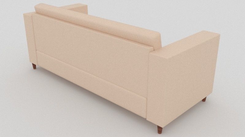 Couch and coffee table Low-poly 3D model_9