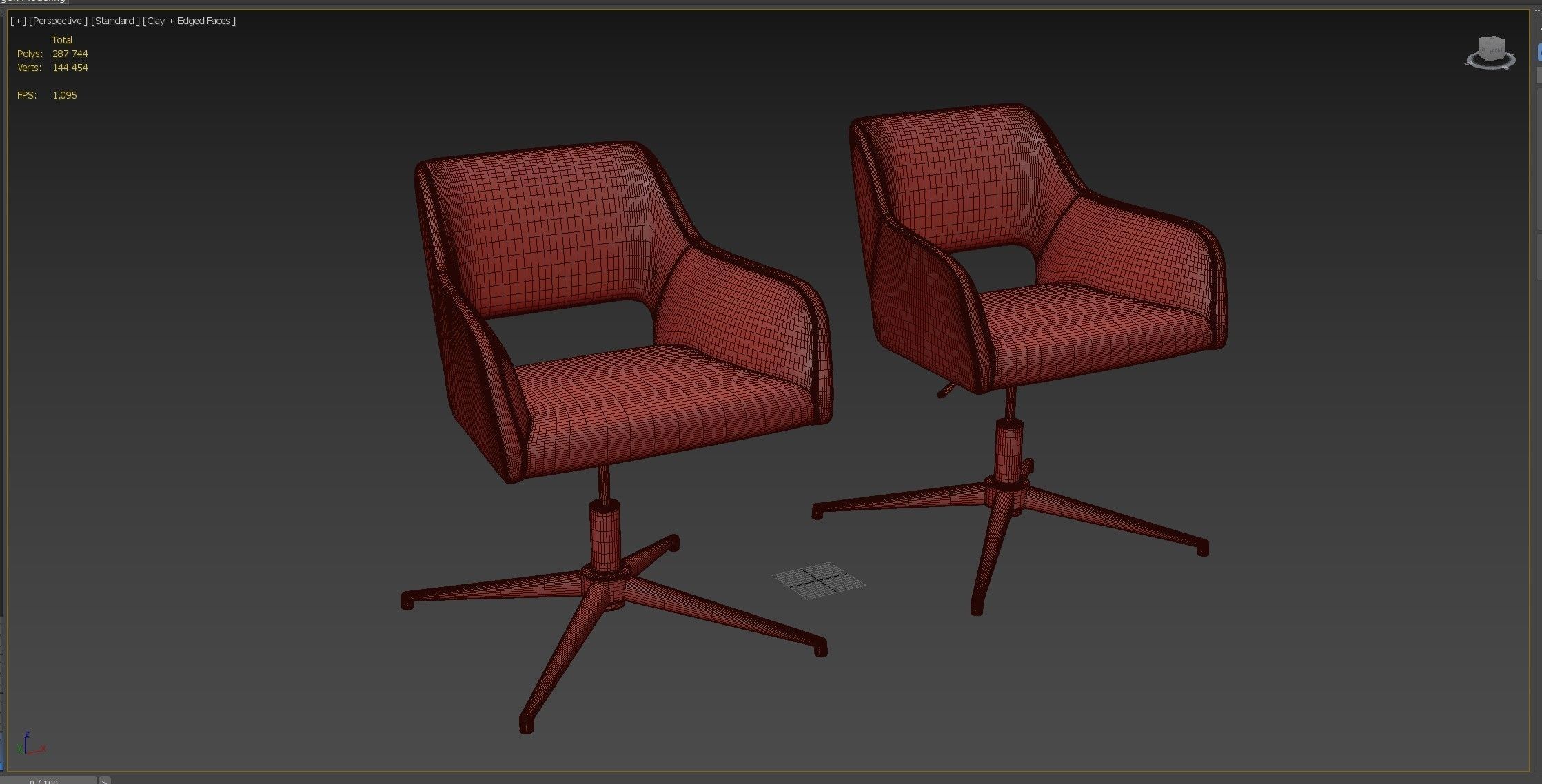 Office chair La Redoute Interieurs Esma 3D model_8