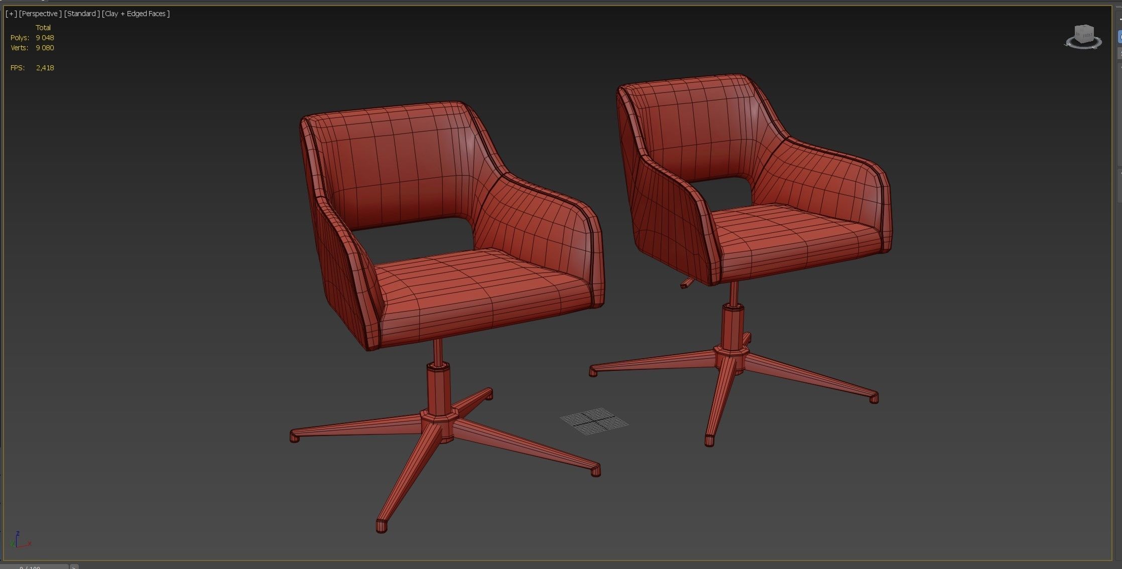 Office chair La Redoute Interieurs Esma 3D model_9