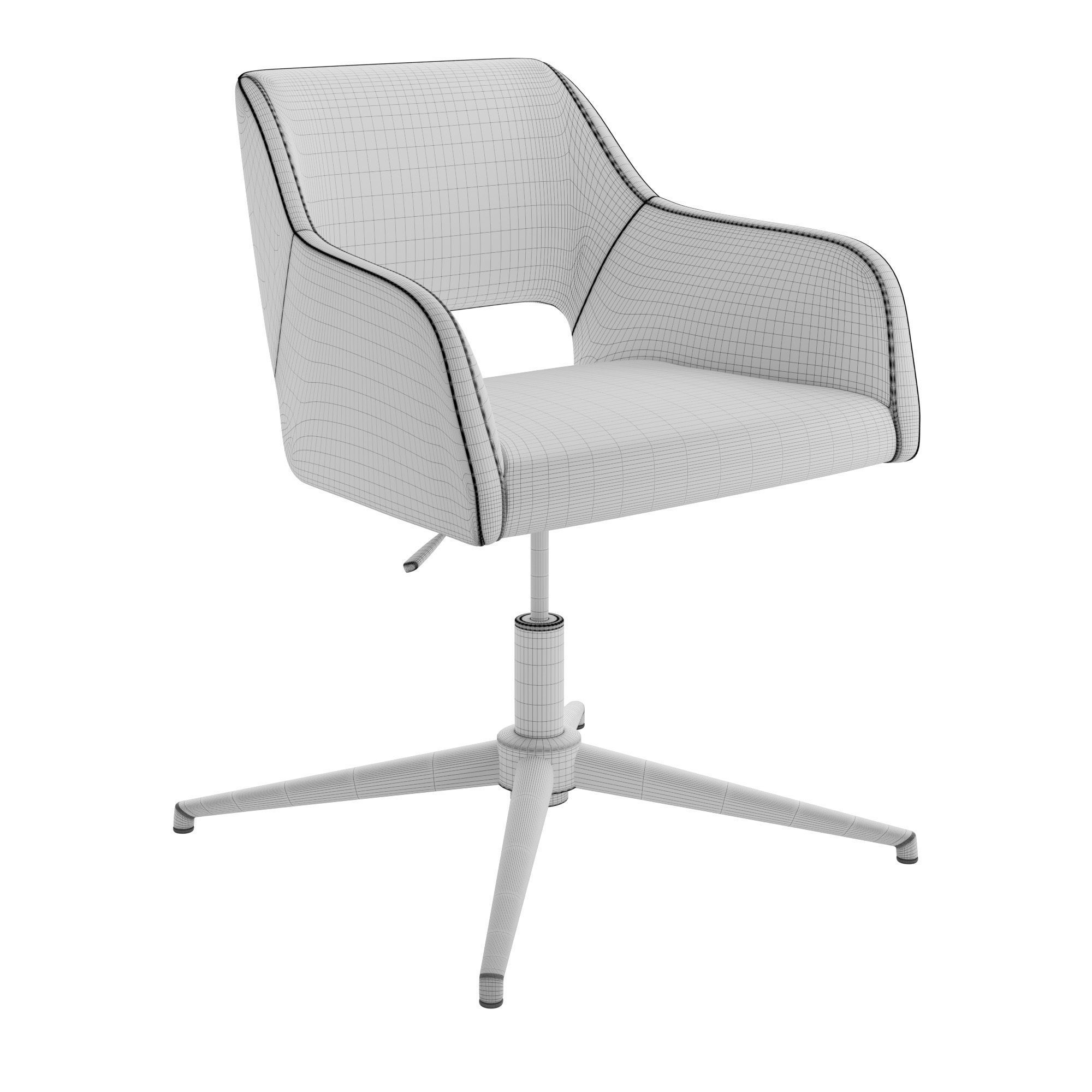 Office chair La Redoute Interieurs Esma 3D model_6