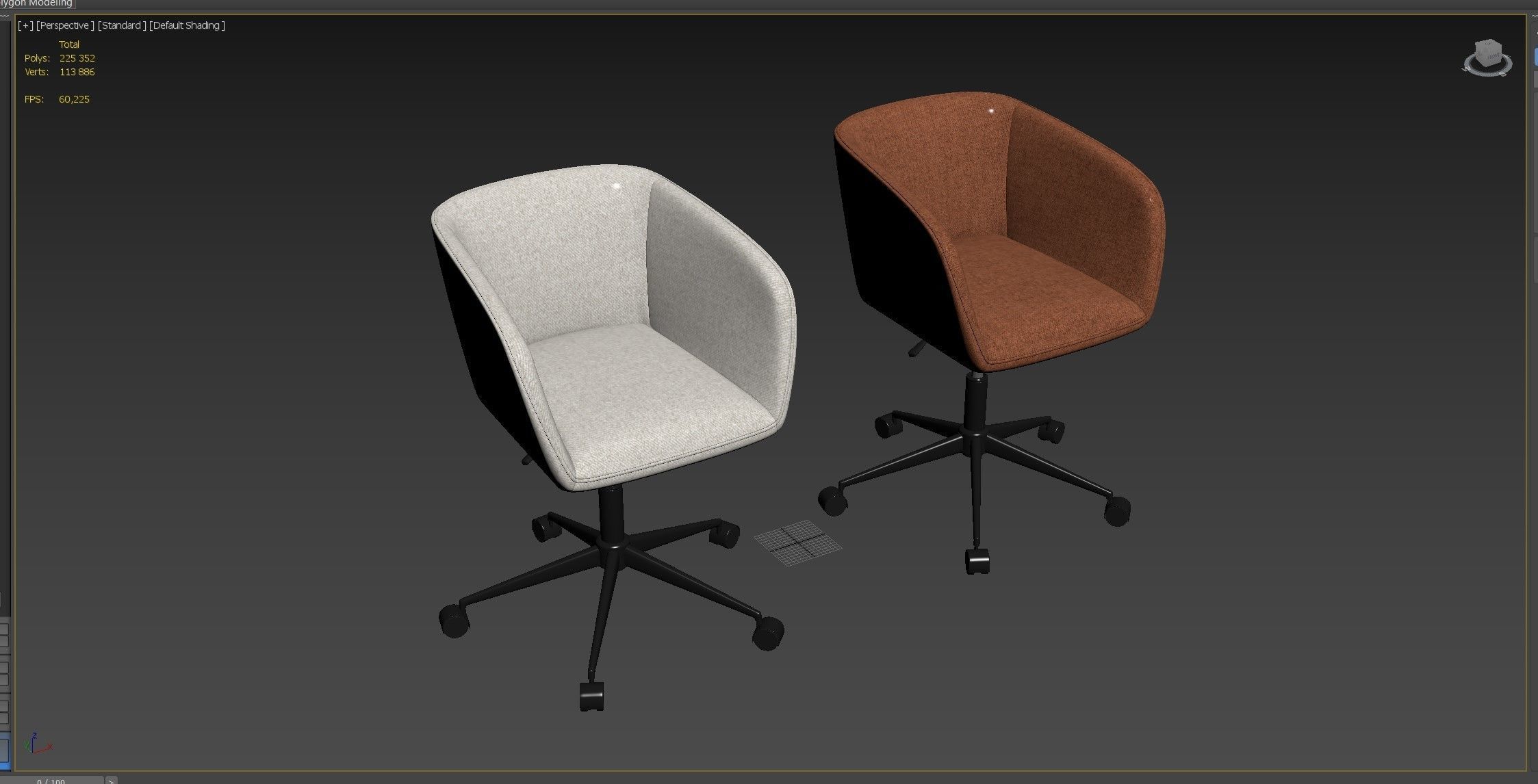 Office chair La Redoute Interieurs Mitis 3D model_7