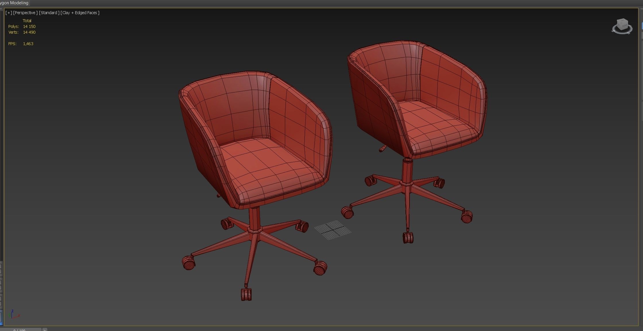 Office chair La Redoute Interieurs Mitis 3D model_8