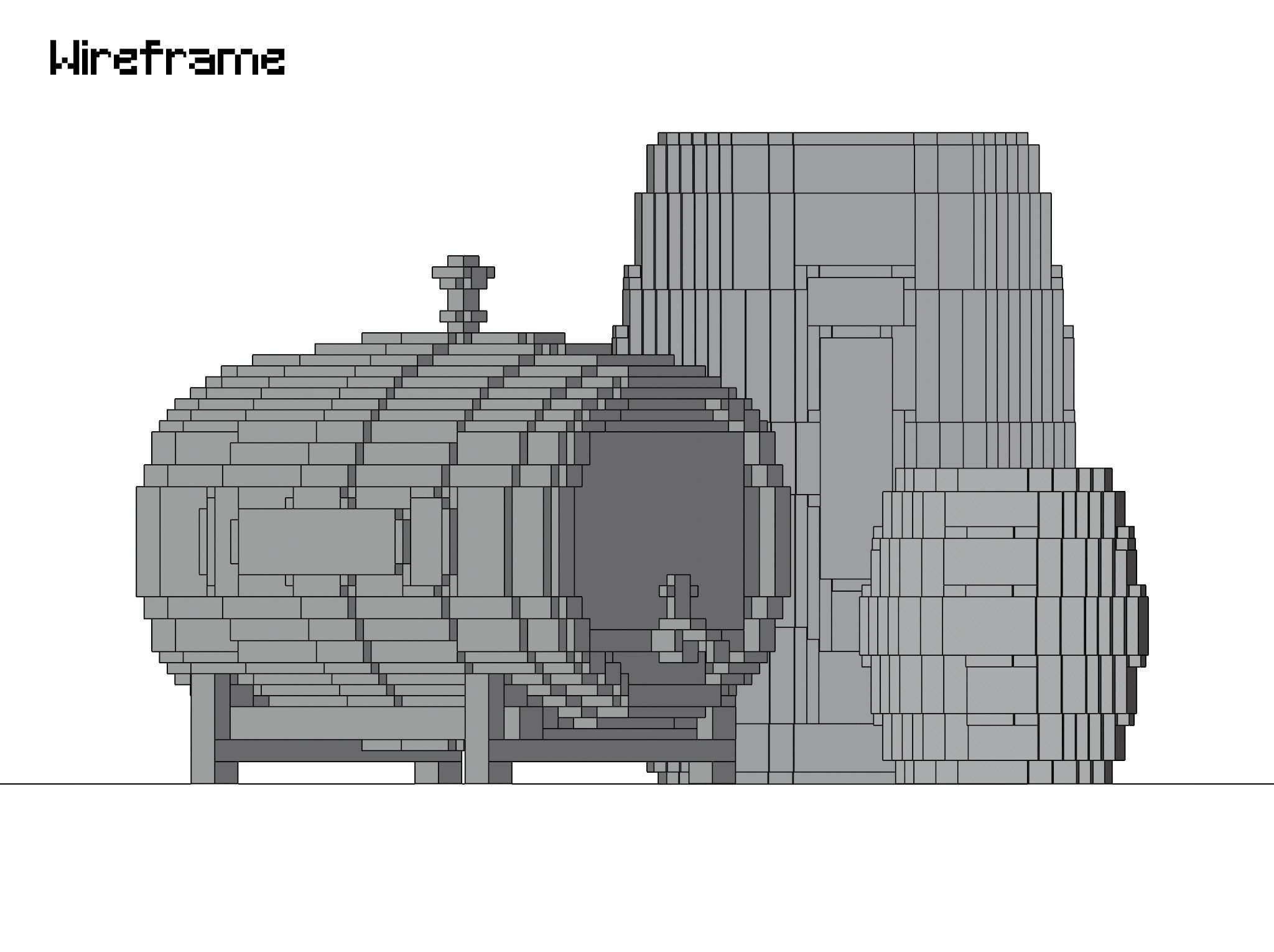 Voxel Wooden Wine Barrel Collection 3D model_9