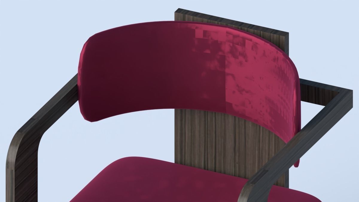 Arm Chair 3D model_4