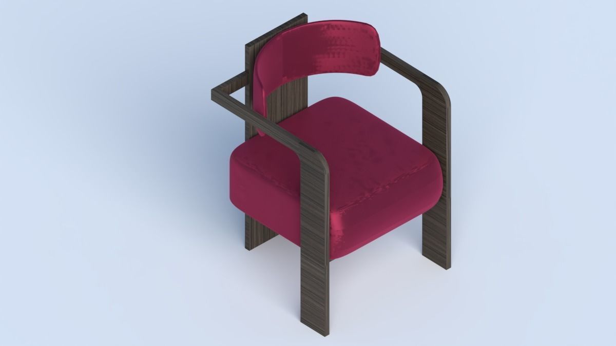Arm Chair 3D model_1