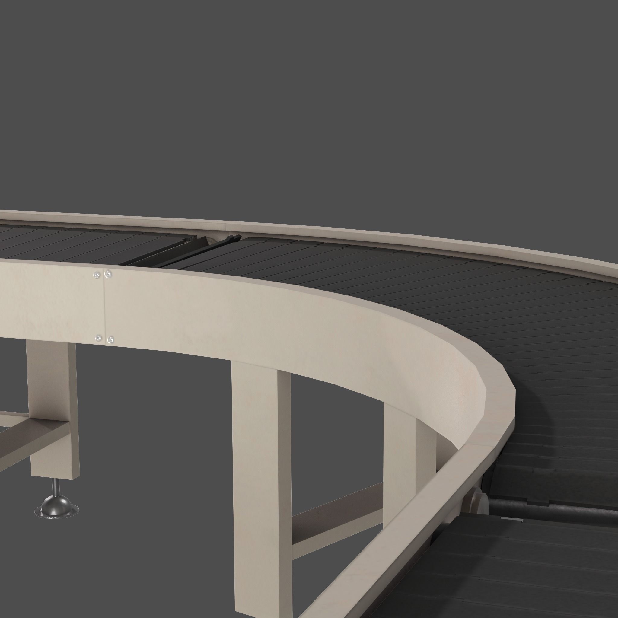 Conveyor Low-poly 3D model_4