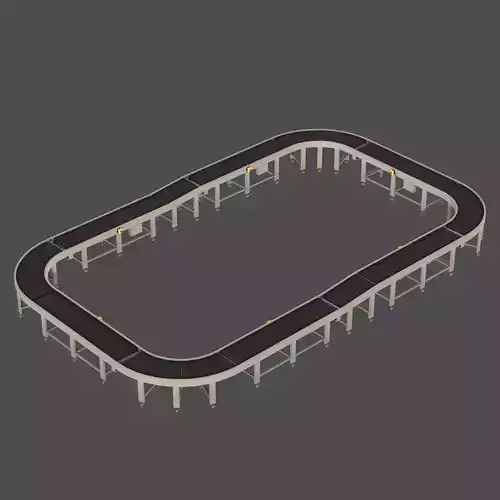 Conveyor Low-poly 3D model