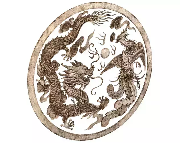 Dragon Ornament Vol 03-4 3D model
