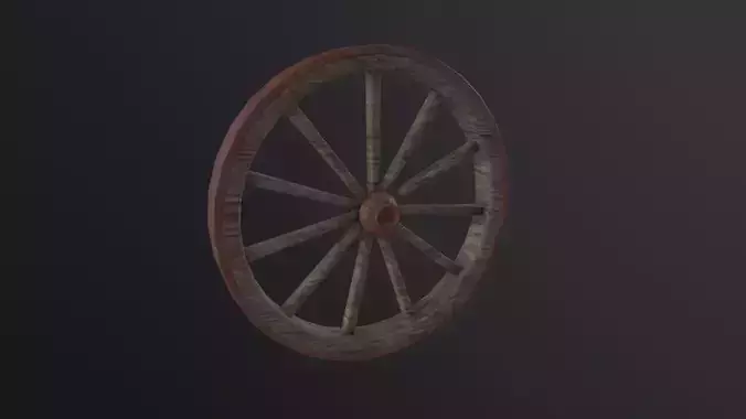 Wagon Wheel 3D Model