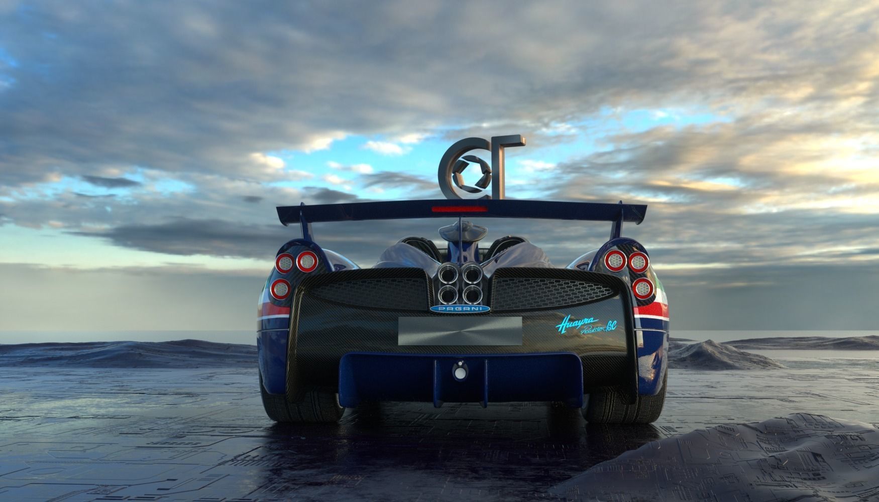 Pagani Huayra Tricolore 2021 3D model 3D model_2