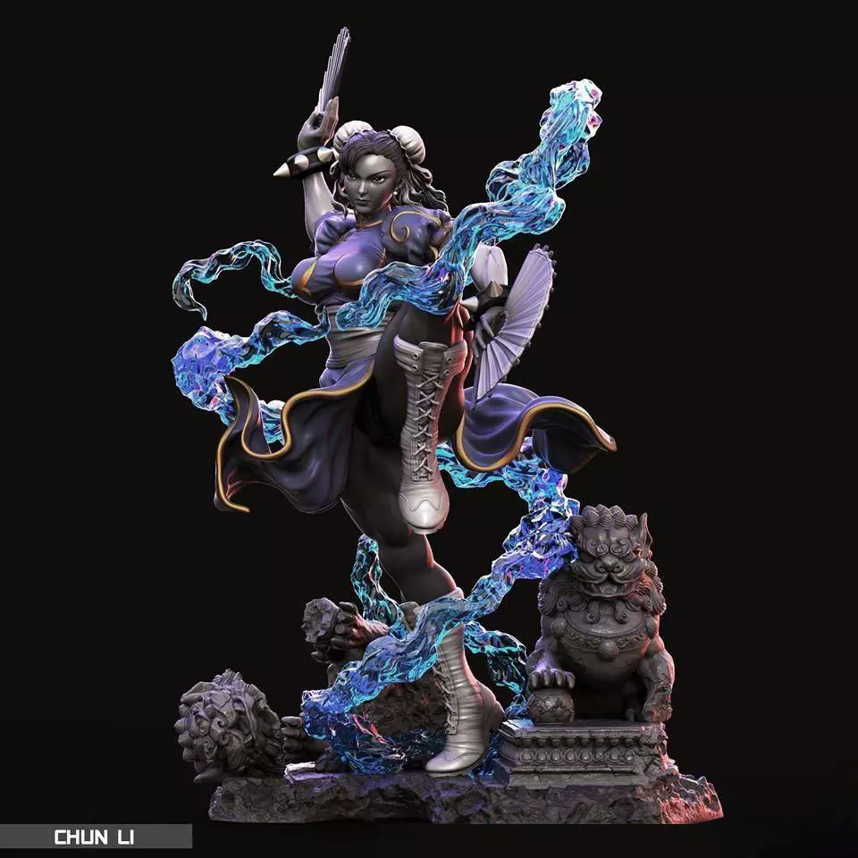 Chun li  Street Fighter  3D model_0