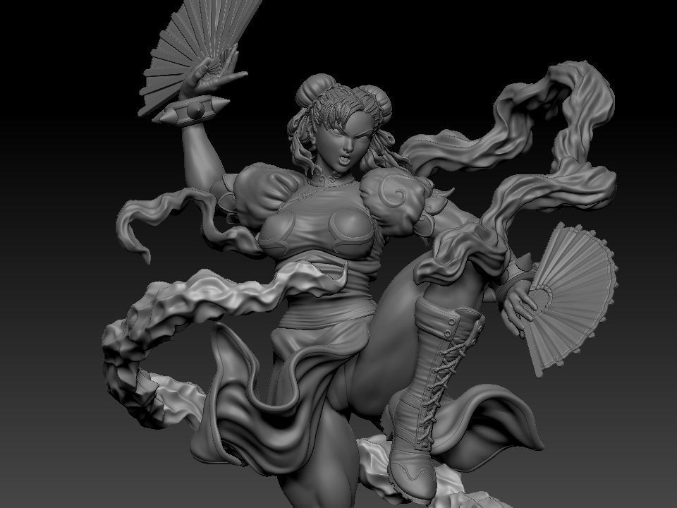 Chun li  Street Fighter  3D model_4