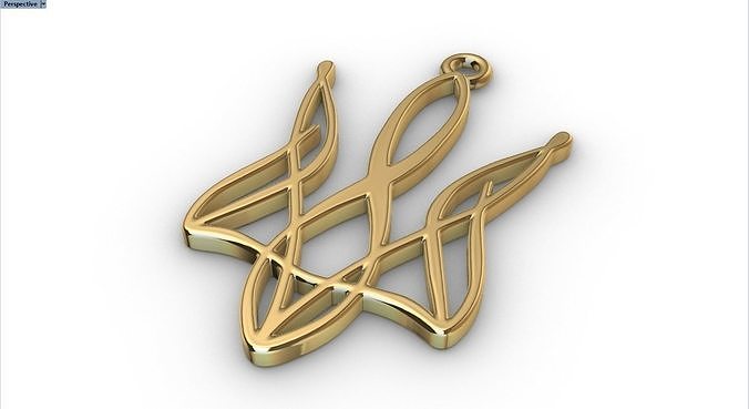 Ukraina trident Free 3D print model