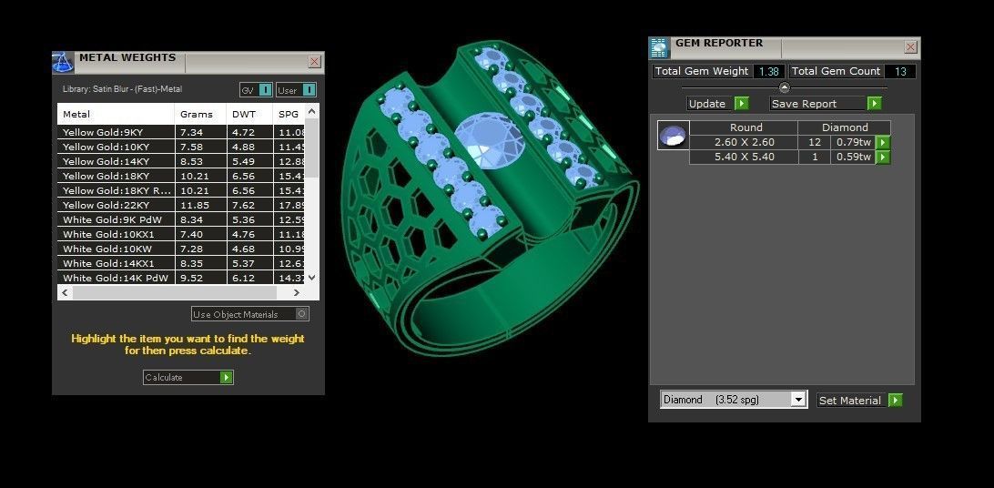 Diamond Man Ring Cad MR 96 3D print model_5