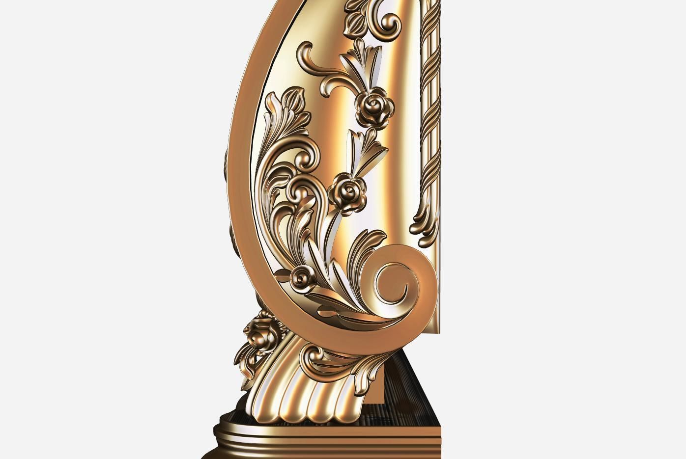 Fireplace 3d model for cnc 01 3D model_4