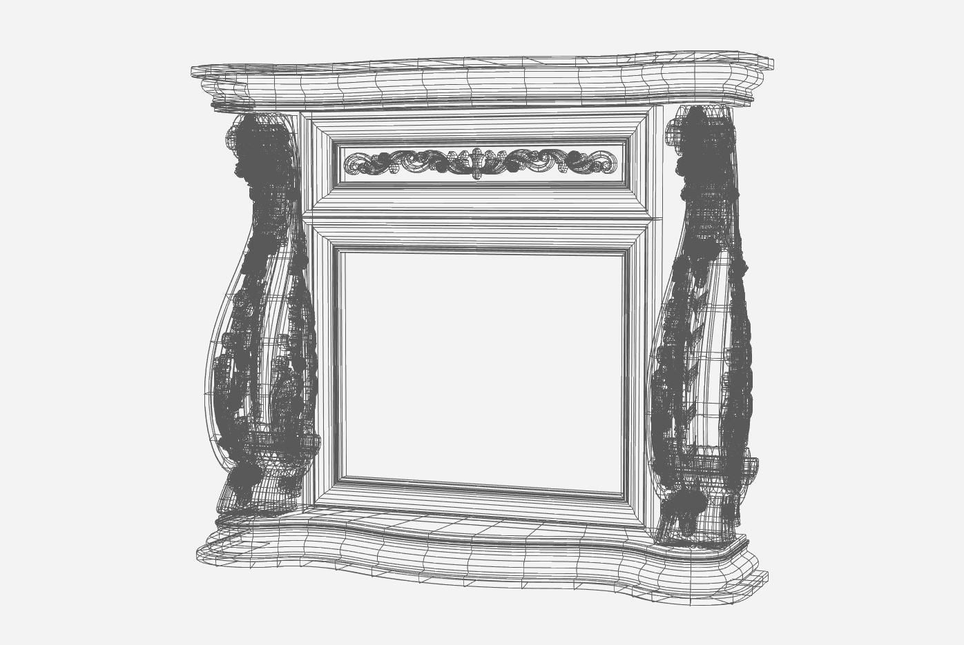 Fireplace 3d model for cnc 01 3D model_9